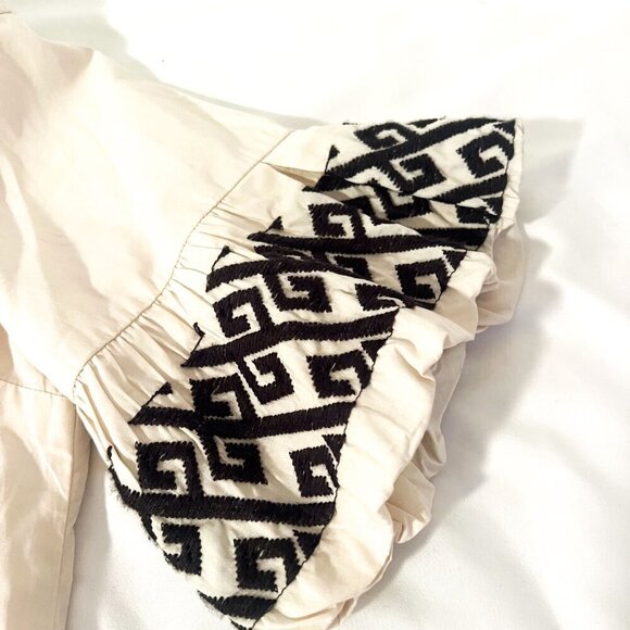 Banana Republic Embroidered-Sleeve Mini Dress, NWOT Medium Petite - Picture 4 of 10